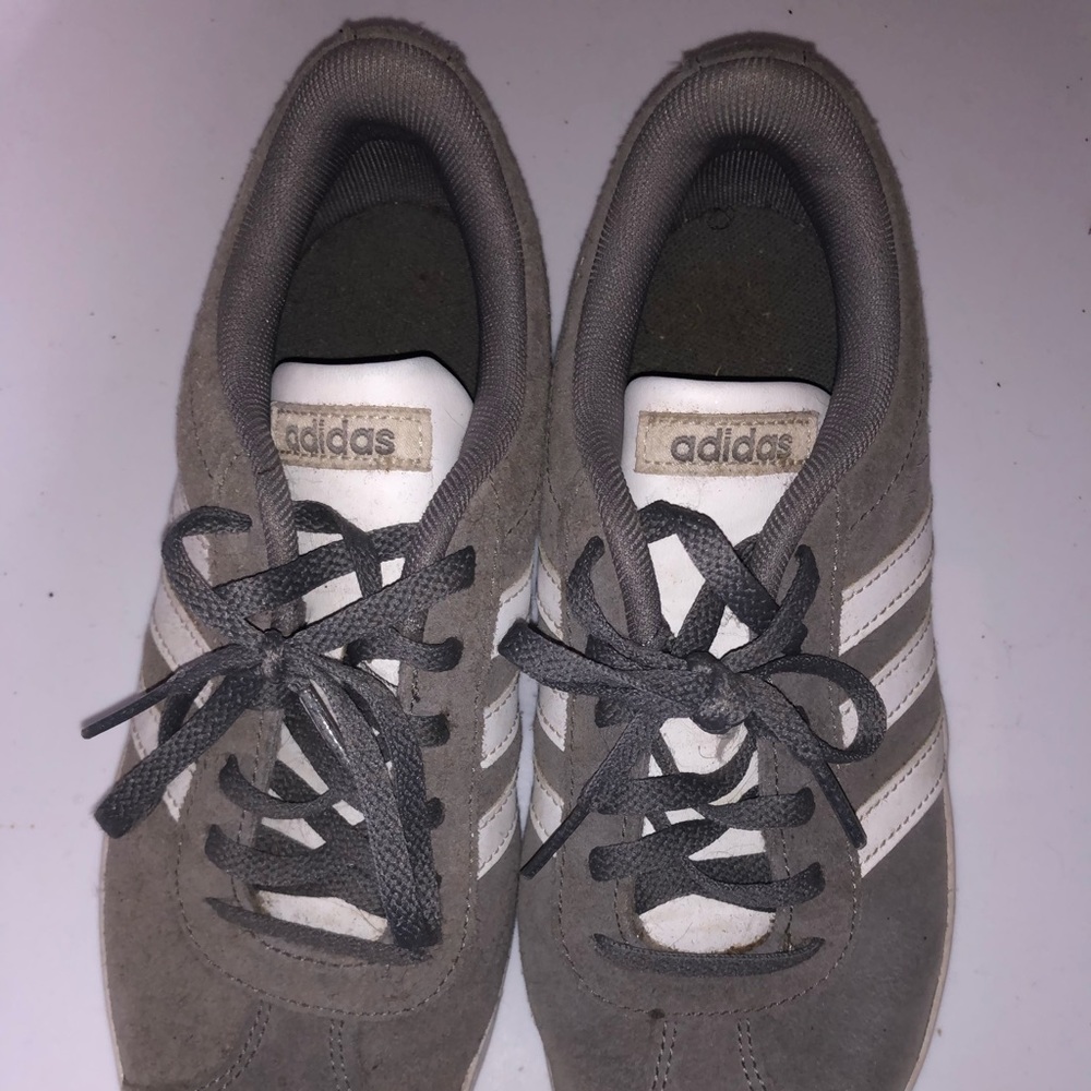 Suede grey adidas sneakers